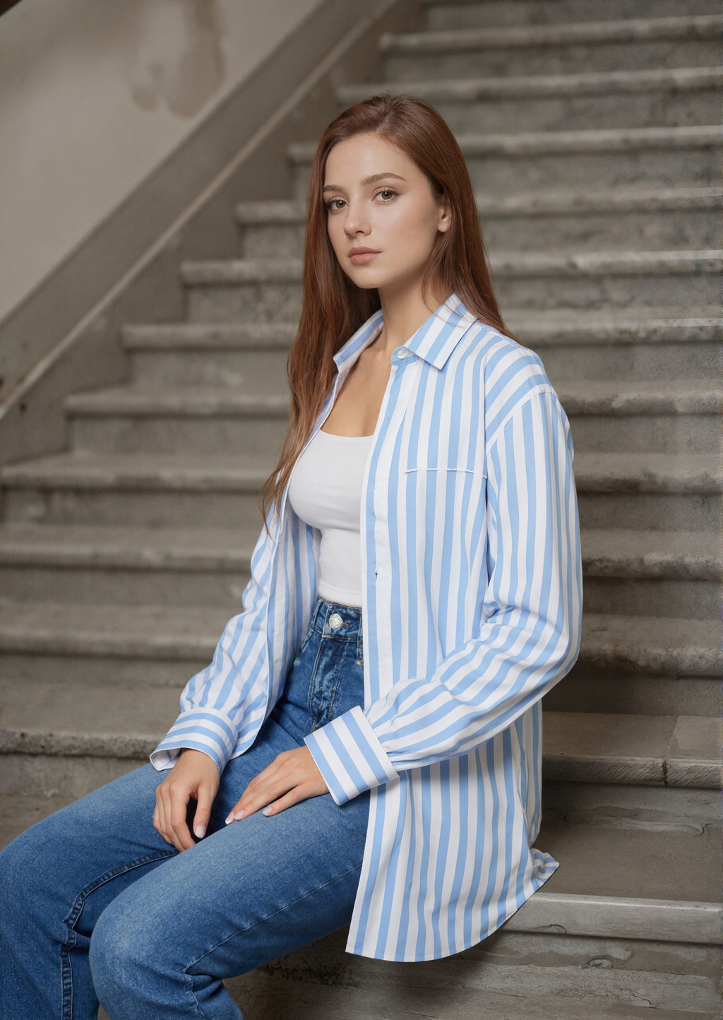 Coastal Breeze Striped Shirt