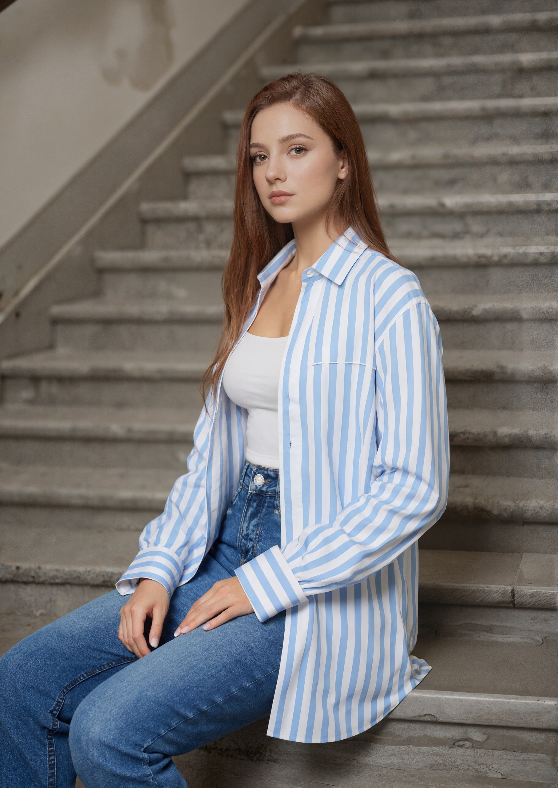 Coastal Breeze Striped Shirt