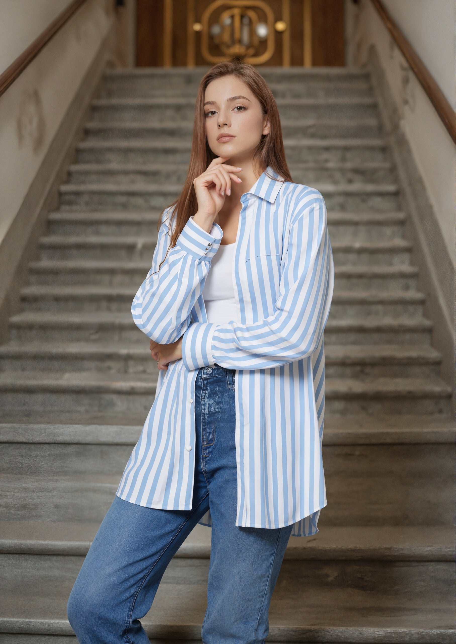 Coastal Breeze Striped Shirt