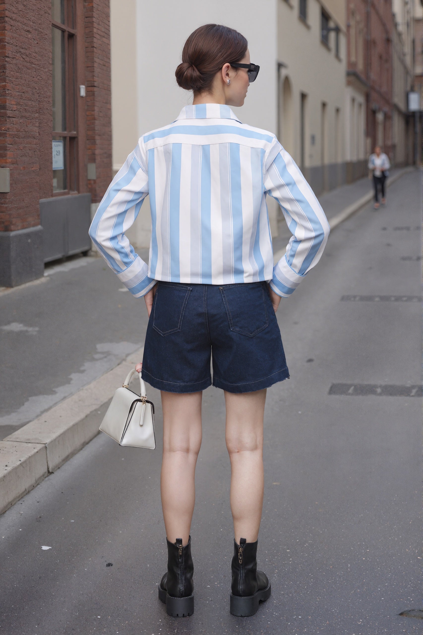 Azure Stripes Urban Ensemble