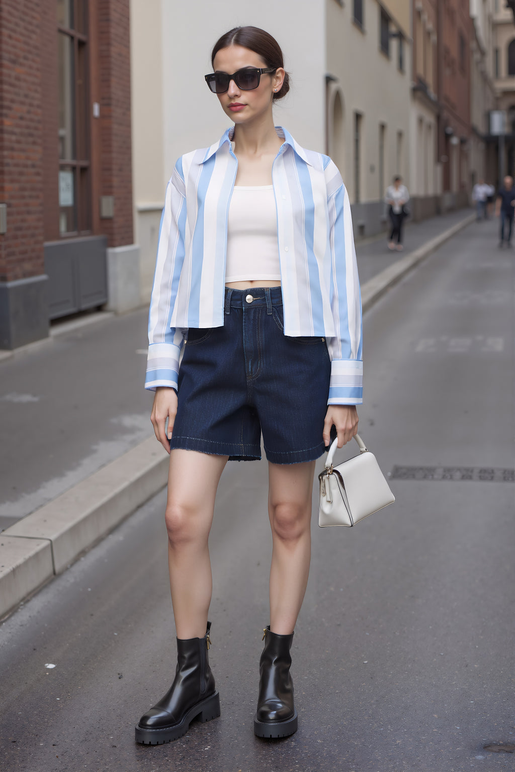 Azure Stripes Urban Ensemble