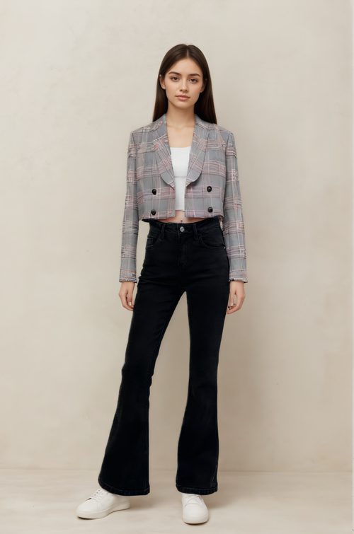Vintage charm & modern edge Windsor Cropped Blazer ✨