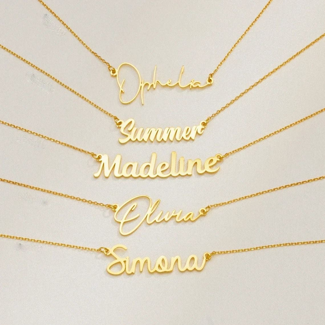 Personalized custom necklaces