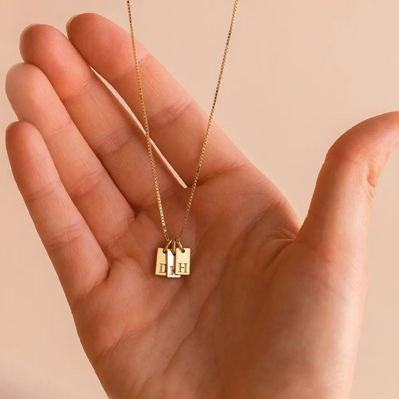 26-Letter Initial Titanium Steel Necklace for Women