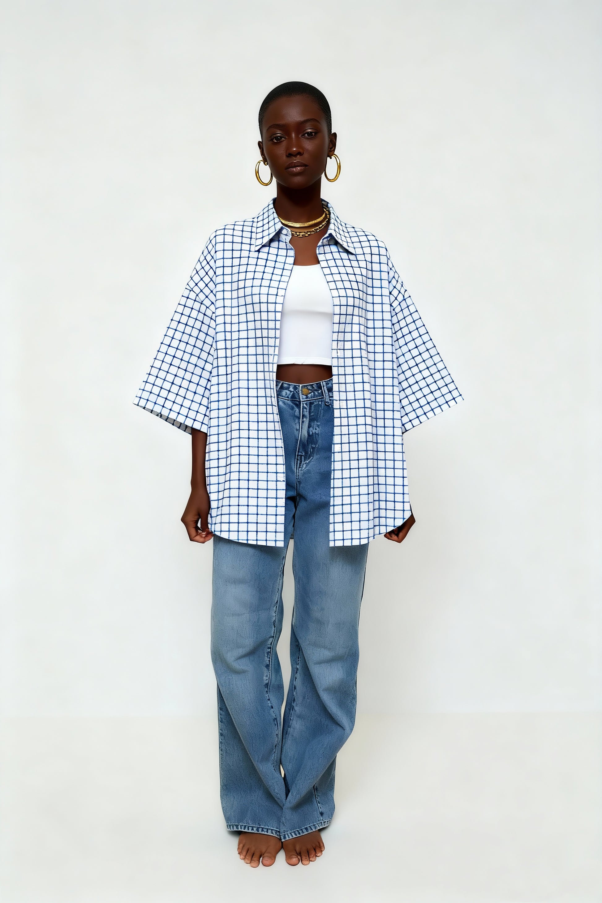 Aqua square light blue