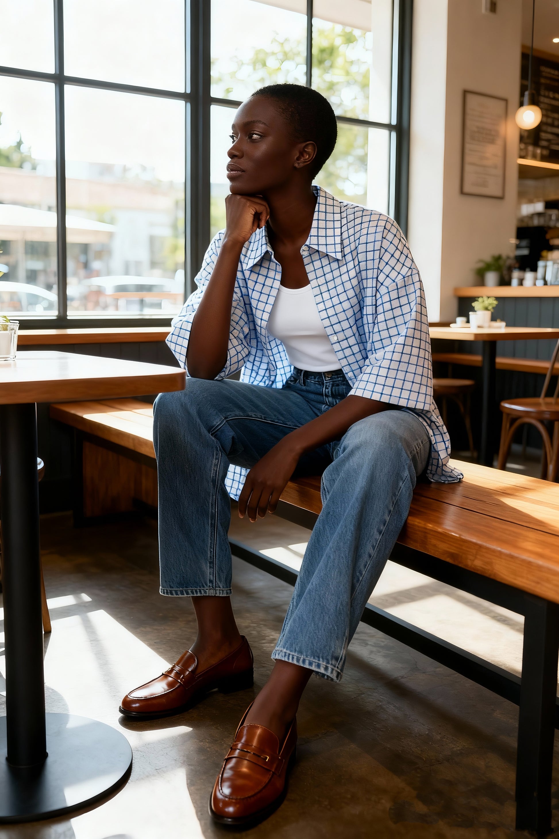 Aqua square light blue