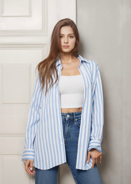 Coastal Breeze Striped Shirt